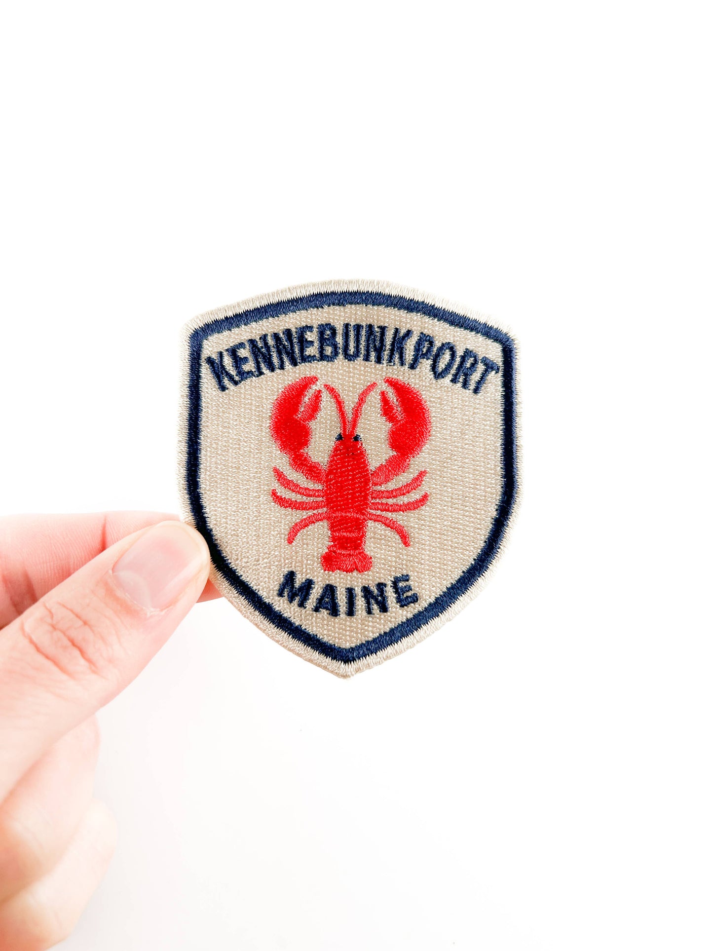 Kennebunkport Maine Lobster Embroidered Patch – Coastal