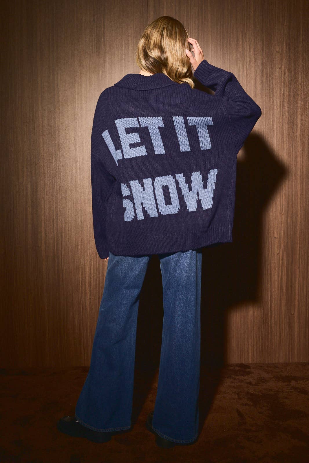 Après Ski Let It Snow Cardigan