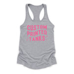 One Side Custom Printed Tank Tops With Your Logo Or Artwork: Cancun / M