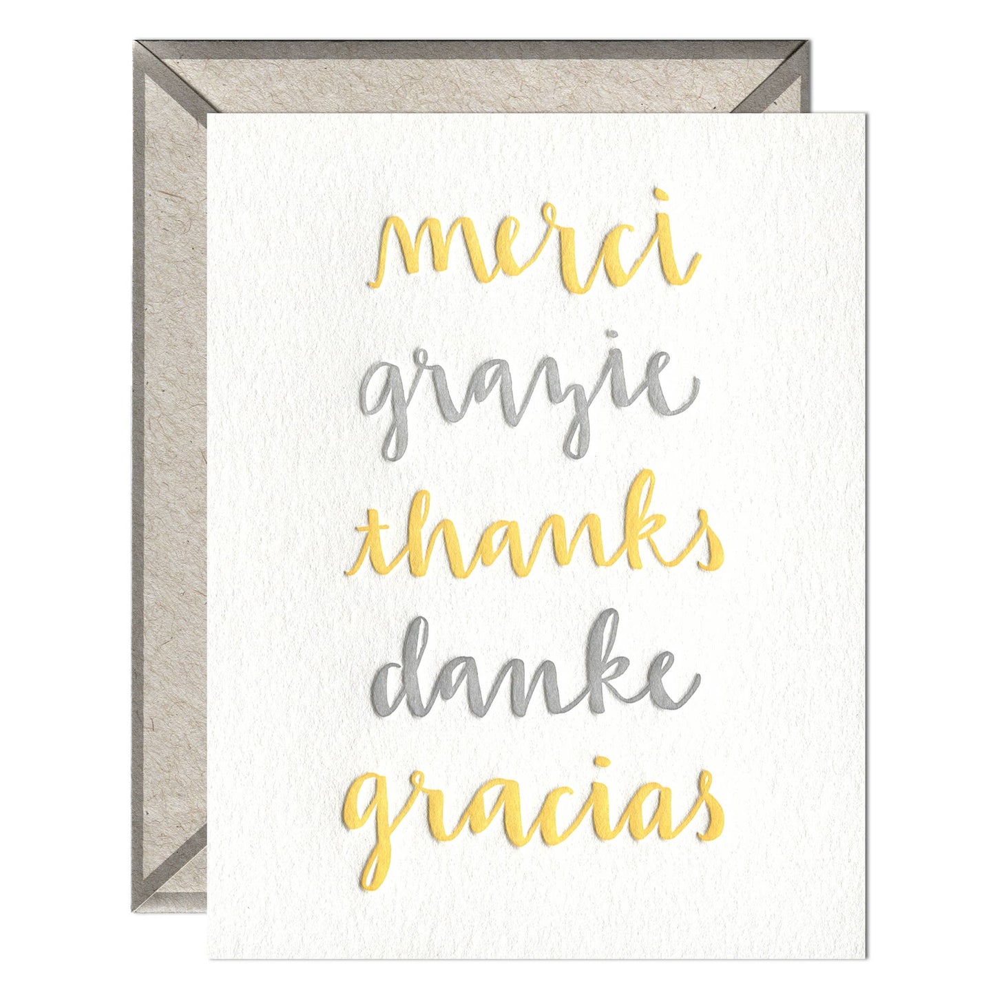 Thank You Languages - Thank You card