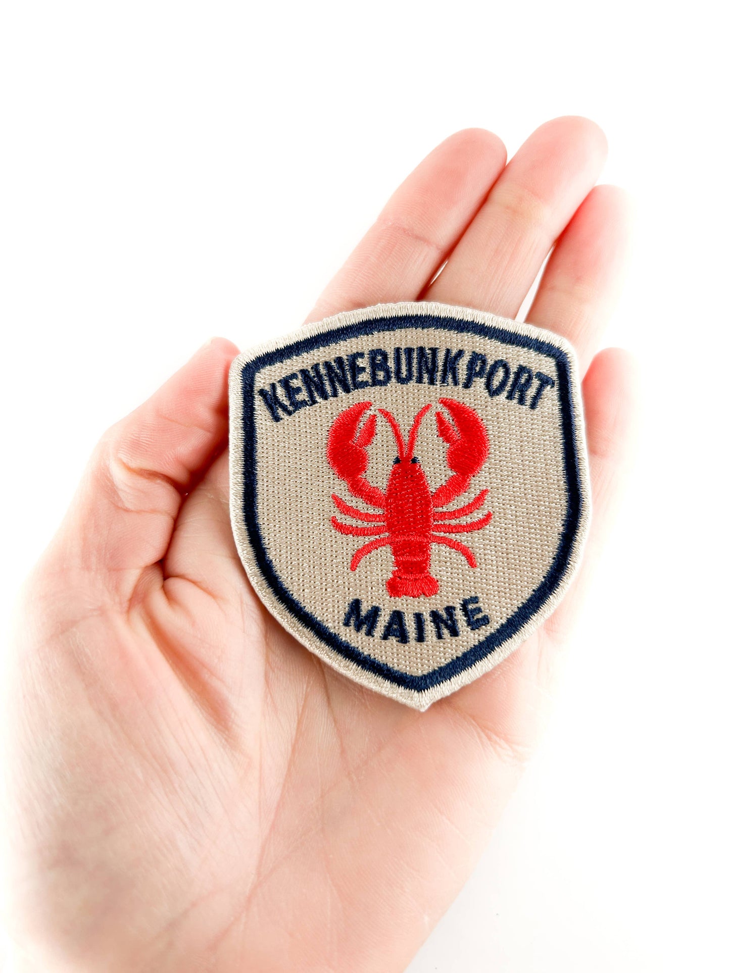 Kennebunkport Maine Lobster Embroidered Patch – Coastal