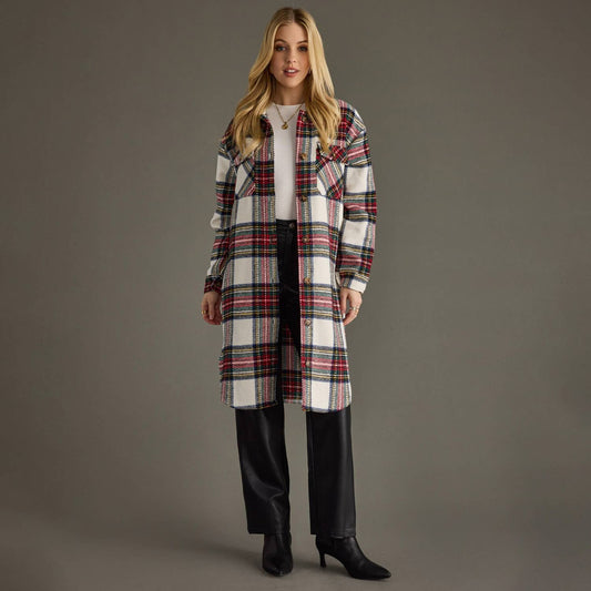 Panache Plaid Shacket