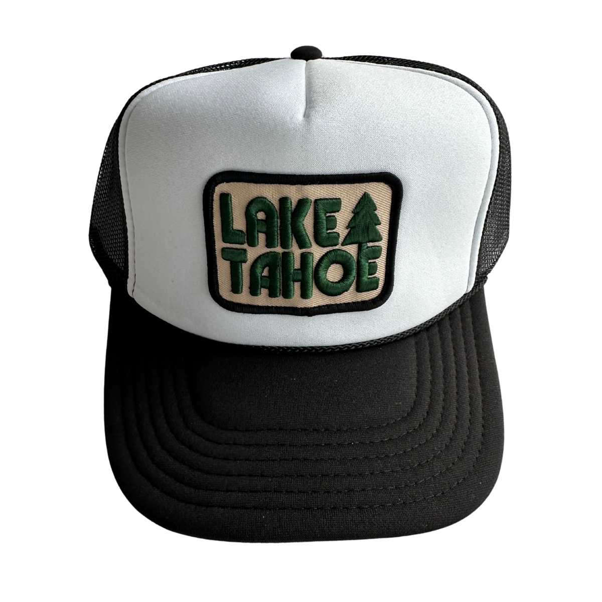 Lake Tahoe Trucker Hat: Tan