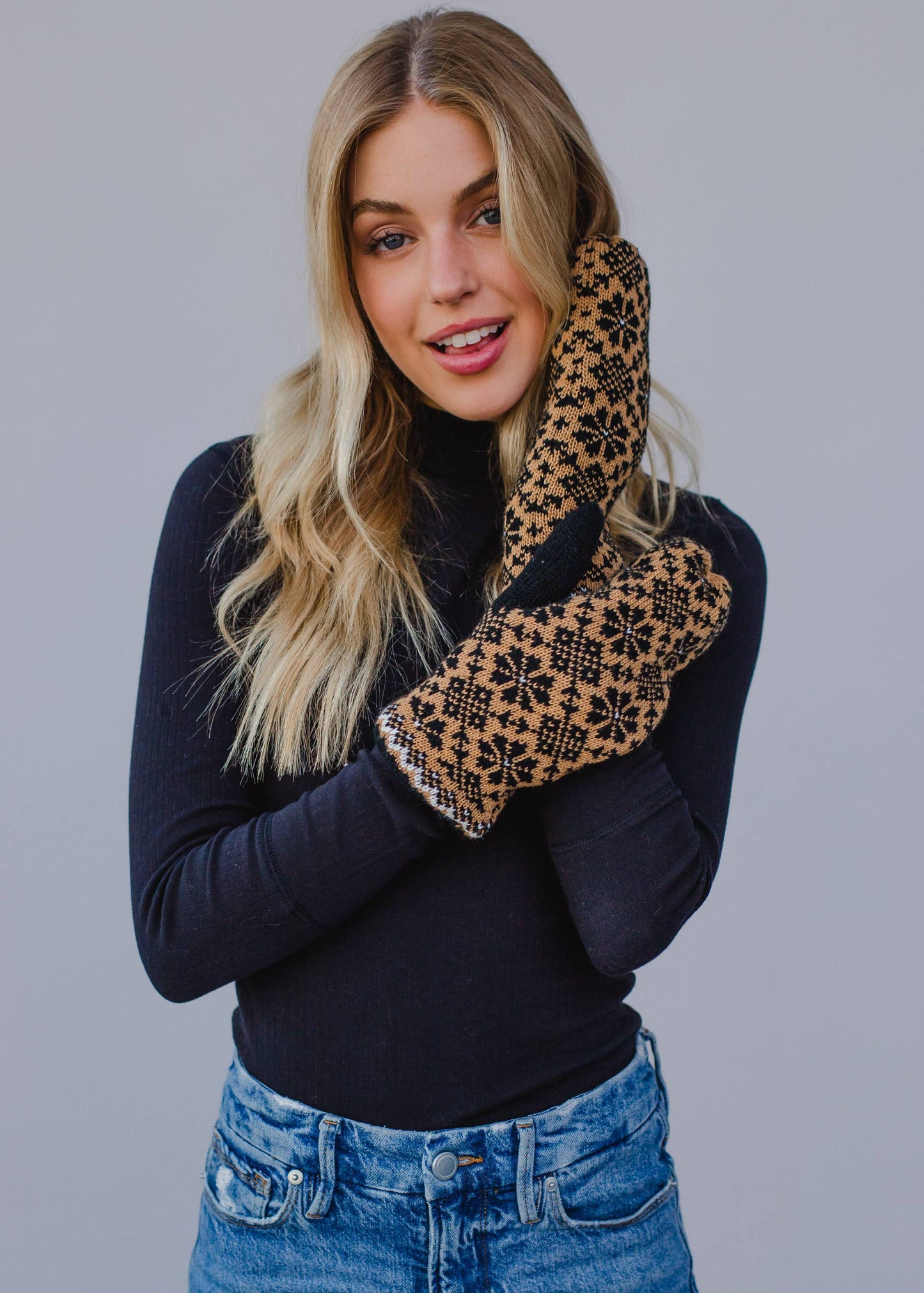 Panache Pattern Knit Mittens