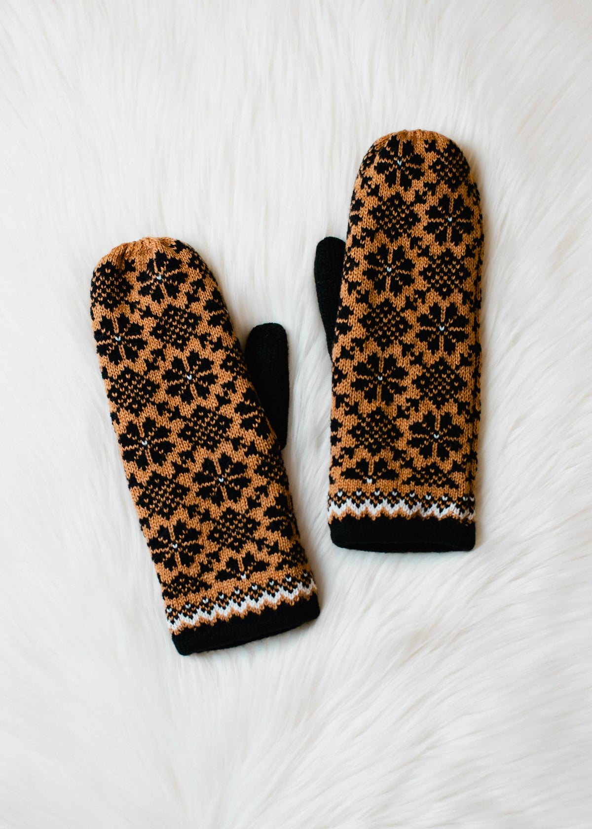 Panache Pattern Knit Mittens