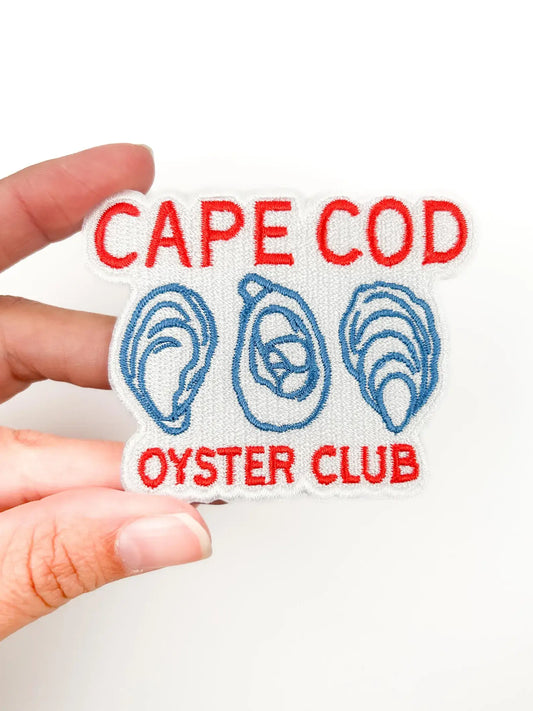 Cape Cod Oyster Club Patch – Coastal Embroidered Iron On