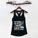 One Side Custom Printed Tank Tops With Your Logo Or Artwork: Cancun / M