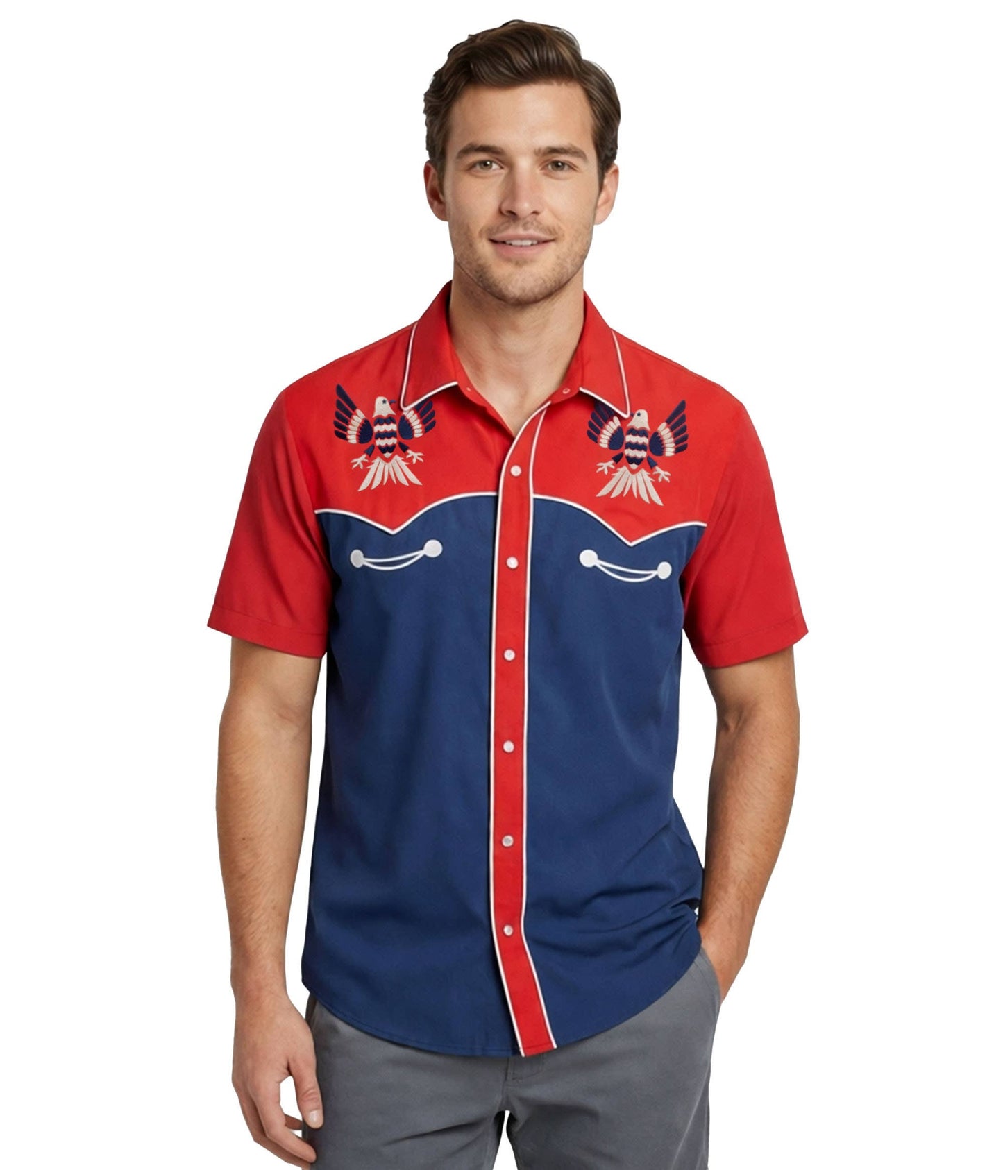 Tipsy Elves Men's Freedom Flies Americana Shirt