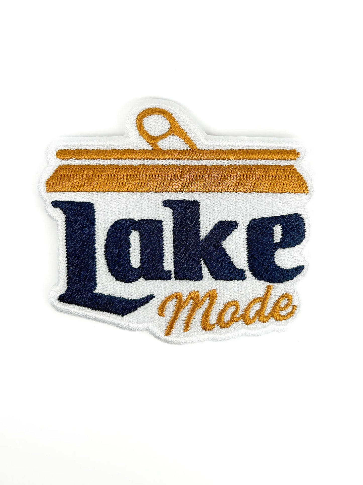 Lake Mode Embroidered Patch – Iron On Patch for Coolers Boat