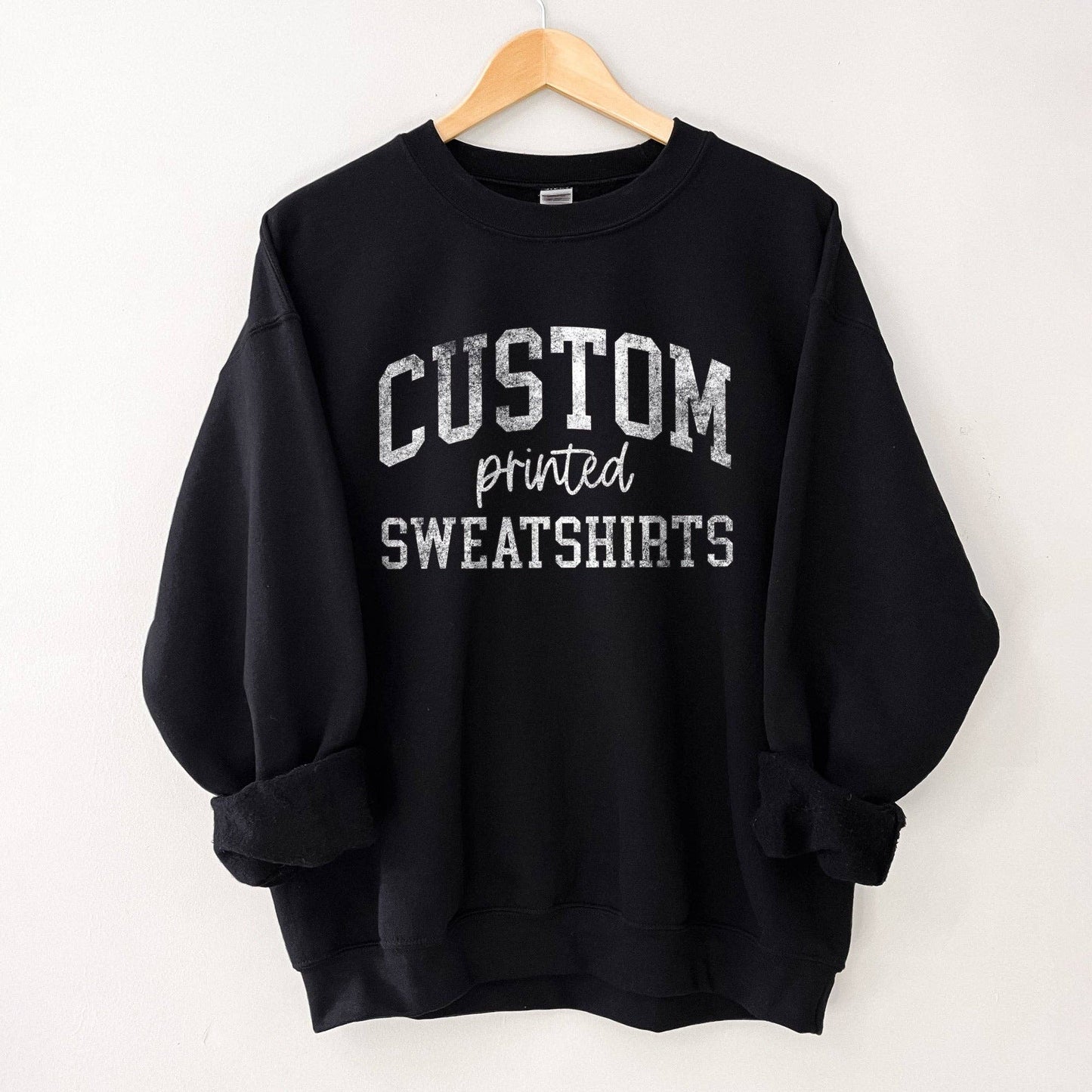 Custom Printed Sweatshirt With Your Logo Or Artwork: Sand / S