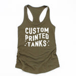 One Side Custom Printed Tank Tops With Your Logo Or Artwork: Cancun / M