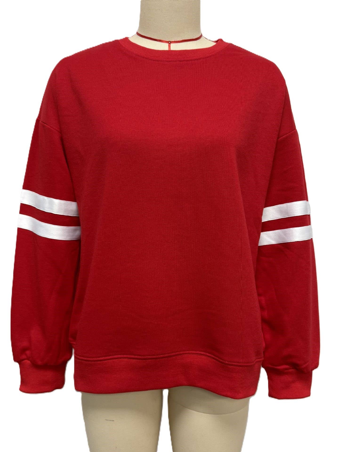 Leisure Contrast Striped Sweatshirt