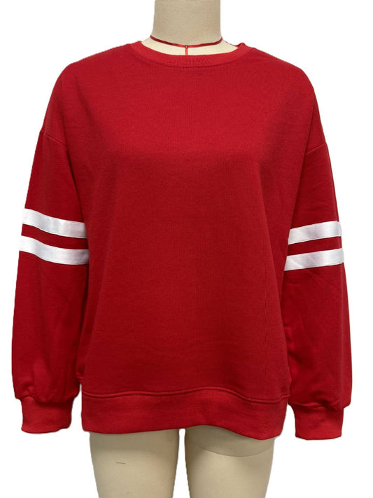 Leisure Contrast Striped Sweatshirt