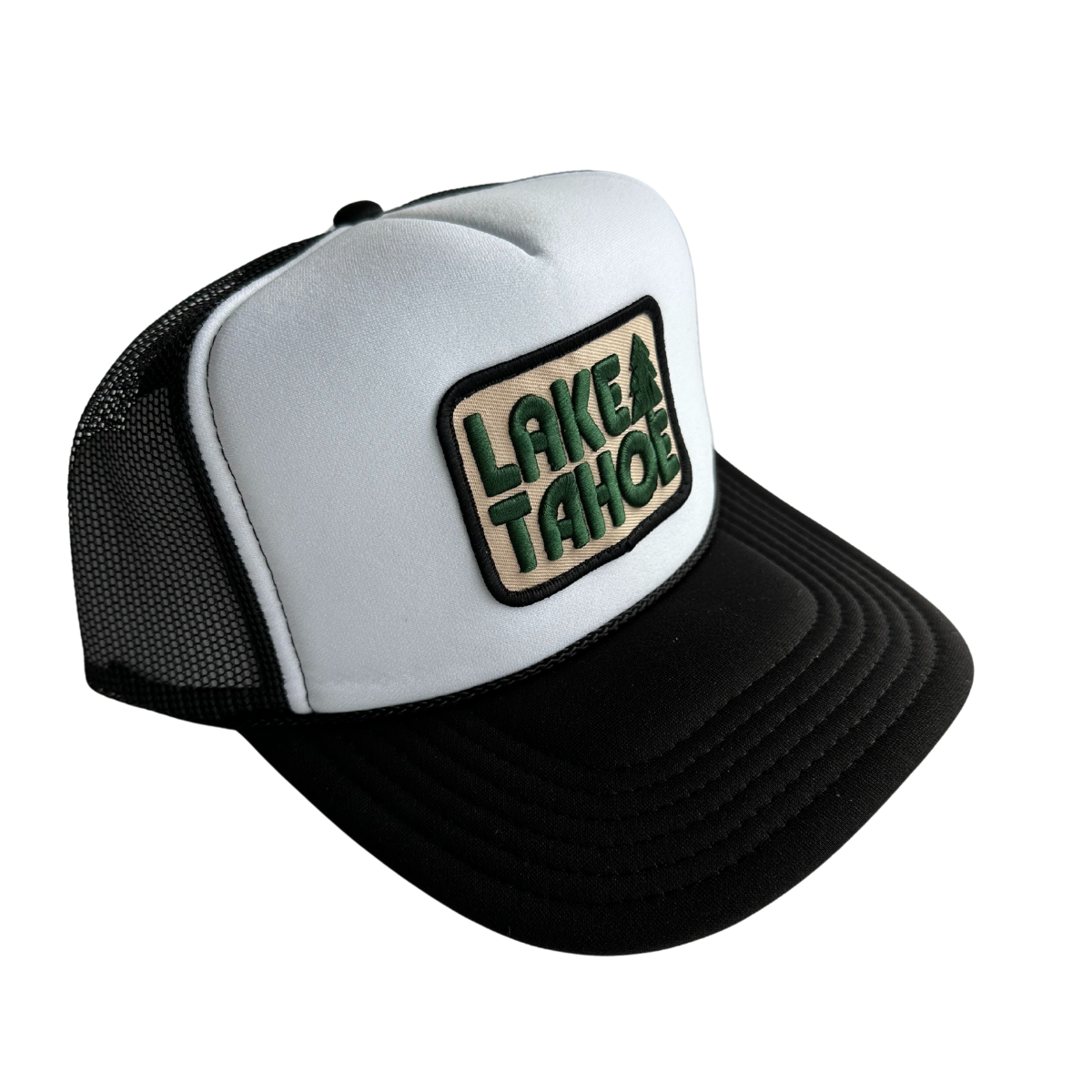 Lake Tahoe Trucker Hat: Tan