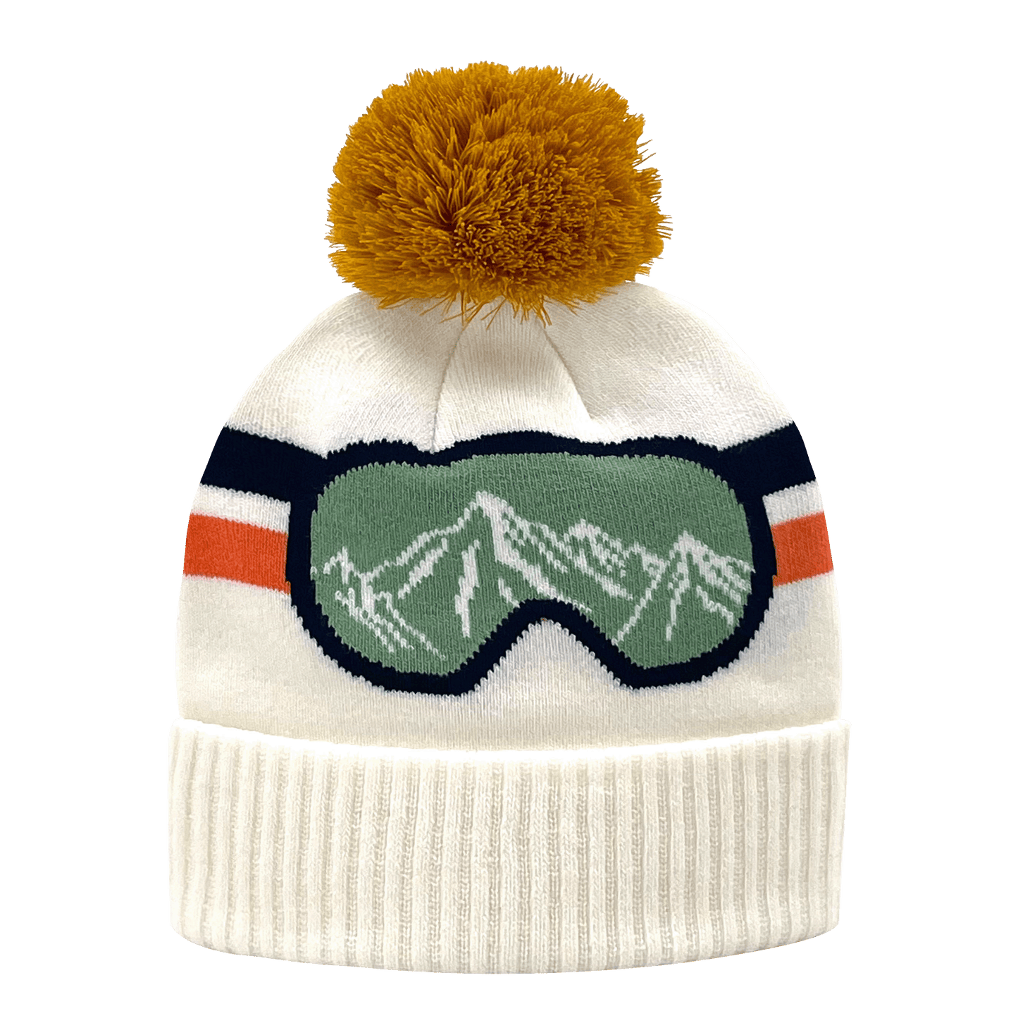 Vintage Ski Goggles Knit Hat