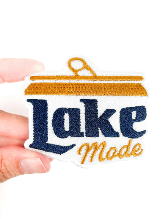 Lake Mode Embroidered Patch – Iron On Patch for Coolers Boat