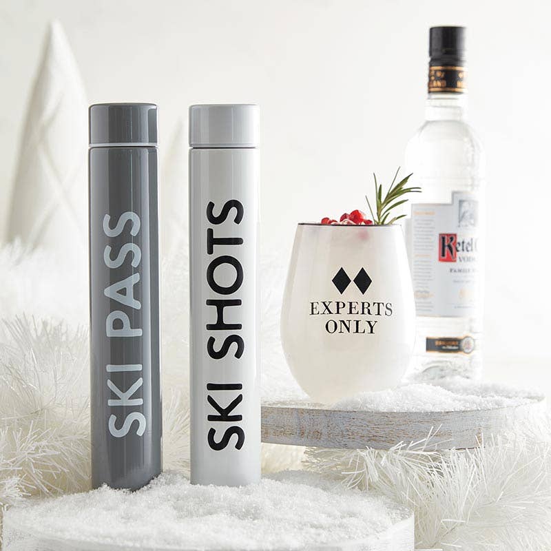 Stainless Steel Flask - Ski Shots