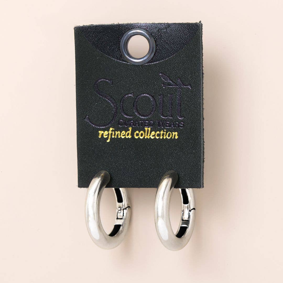Medium Stellar Hoops/Silver
