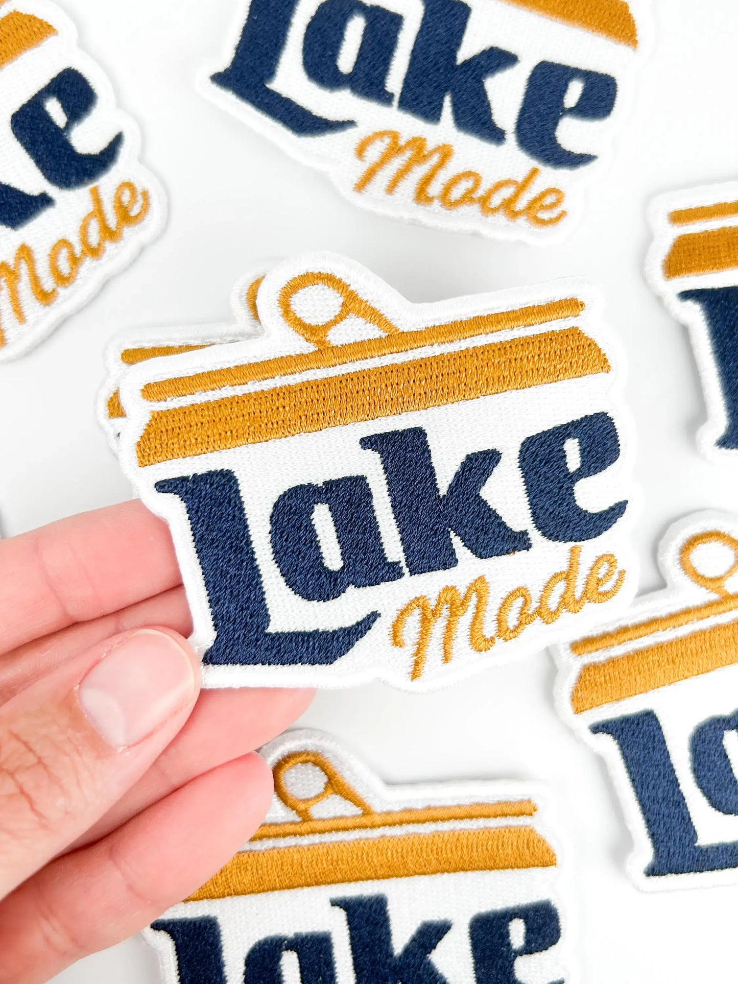 Lake Mode Embroidered Patch – Iron On Patch for Coolers Boat