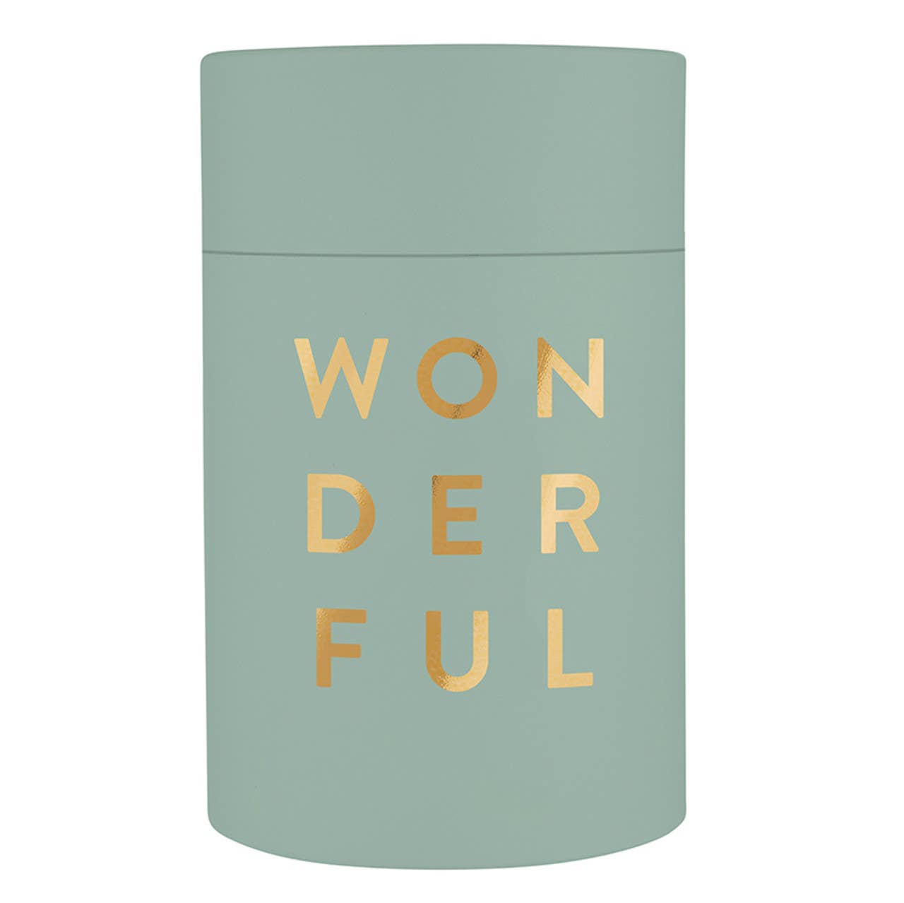 Gold Foil Stemless Wine Glass - Wonderful