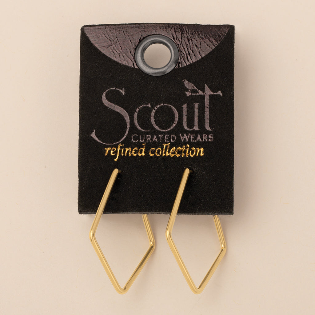 Orion Diamond Hoops/Gold