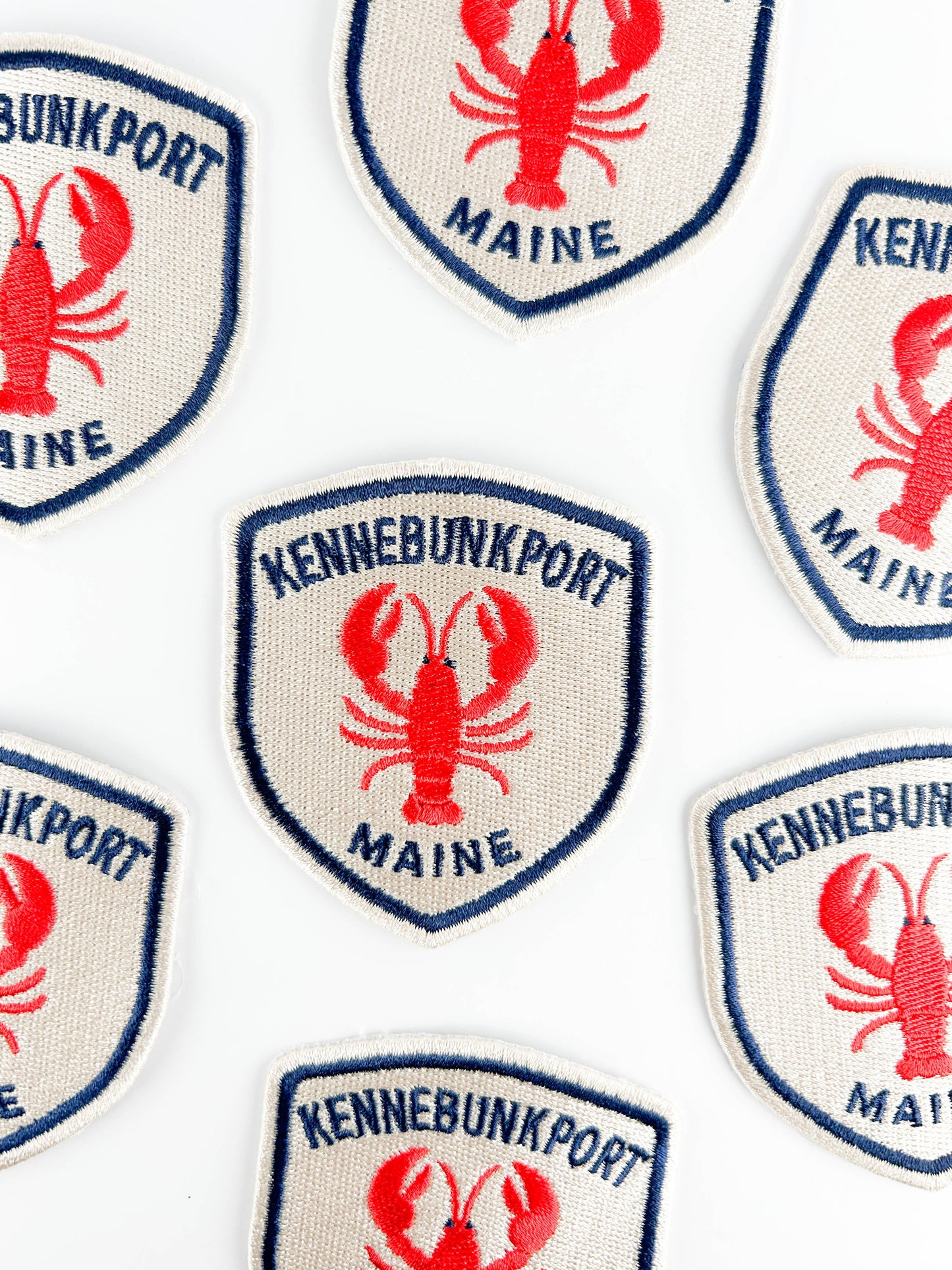 Kennebunkport Maine Lobster Embroidered Patch – Coastal