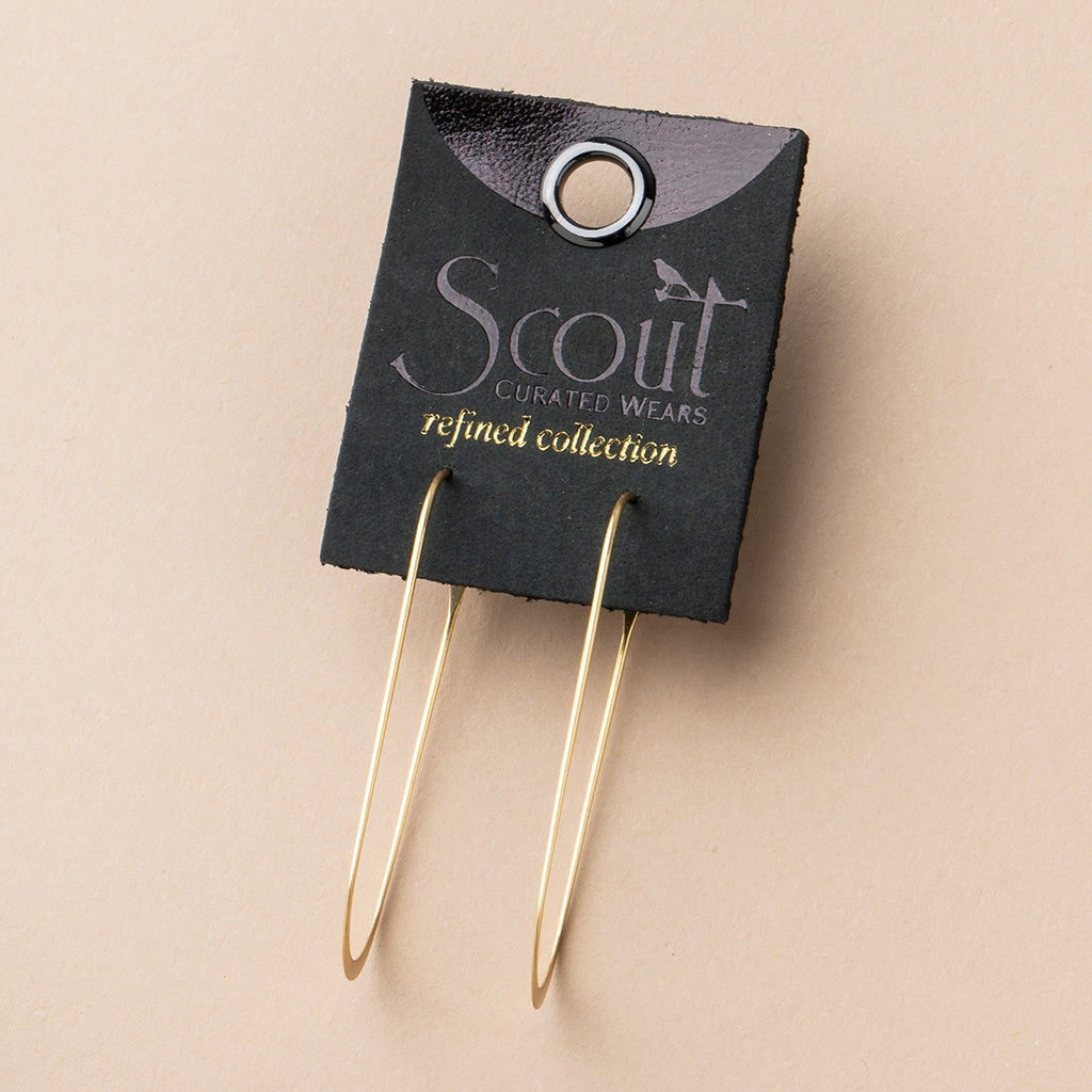 Cosmic Oval/Gold Earrings