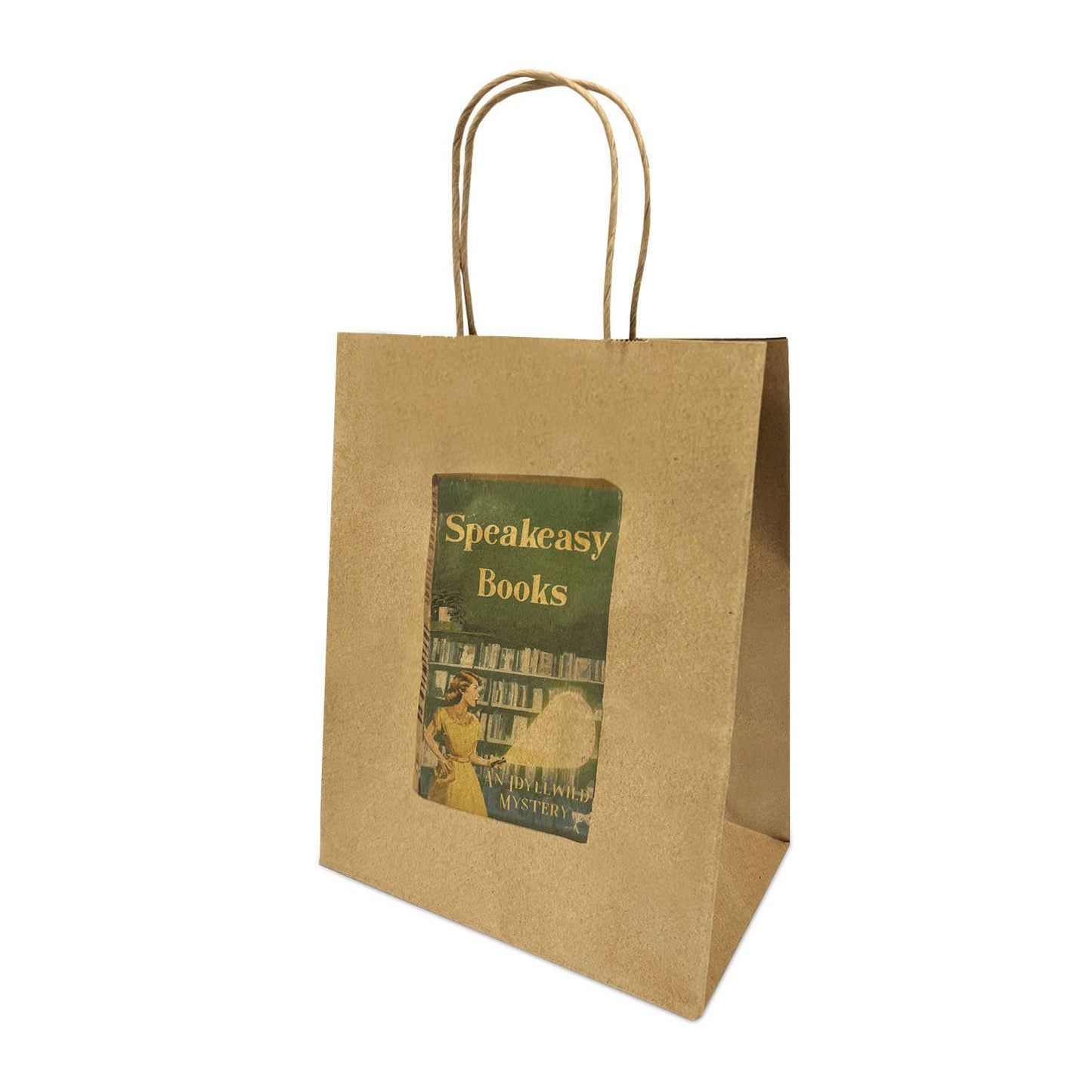 Custom Print Cub 8x4.75x10.25 inches Kraft Paper Bags: 250 bags / 1 side print (front)