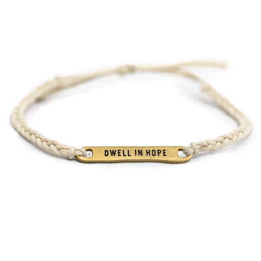 Dwell In Hope Braided Bracelet