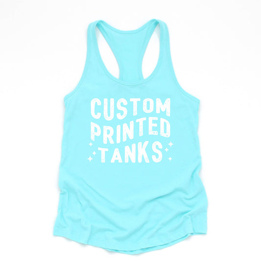 One Side Custom Printed Tank Tops With Your Logo Or Artwork: Cancun / S