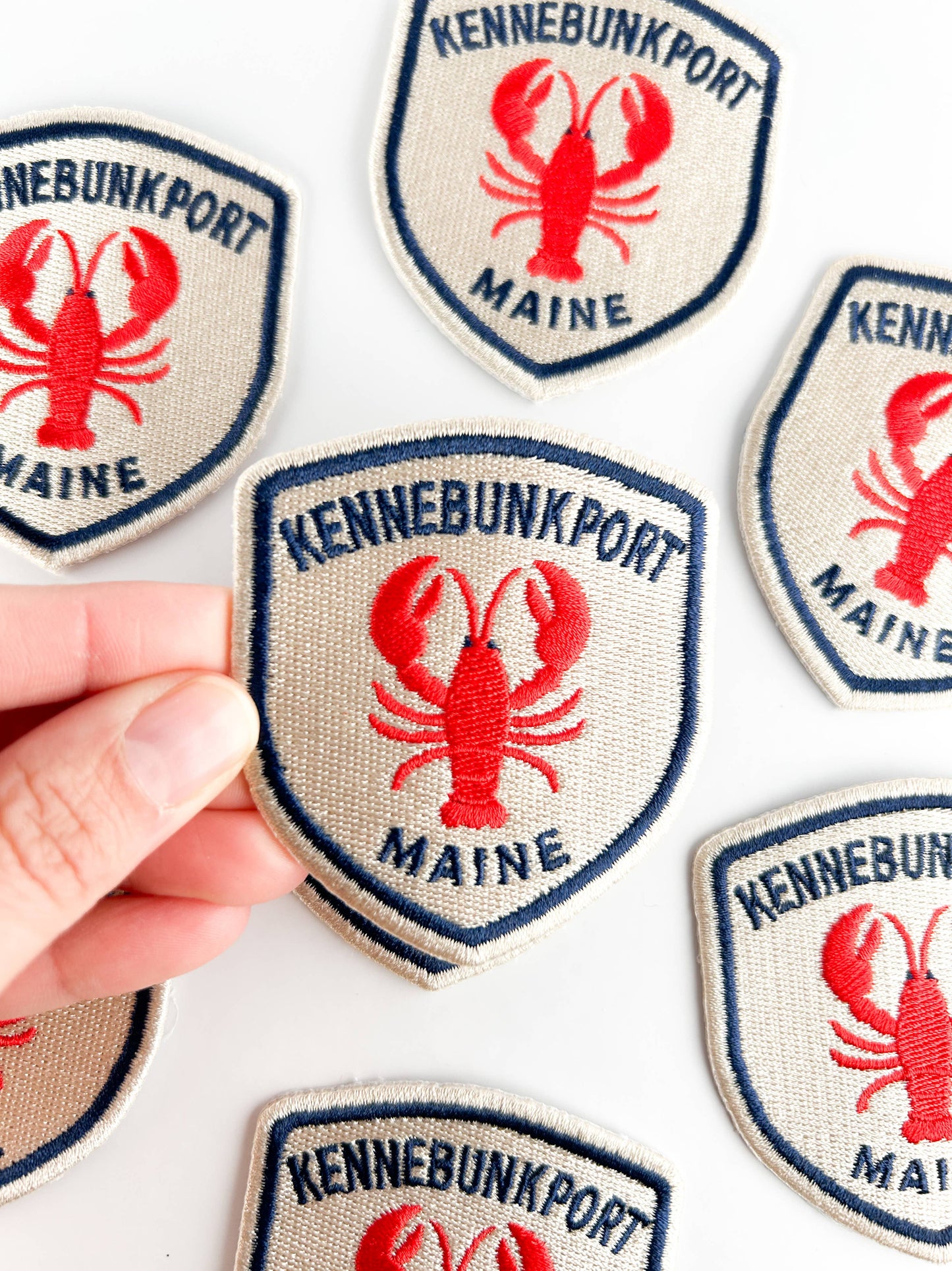 Kennebunkport Maine Lobster Embroidered Patch – Coastal