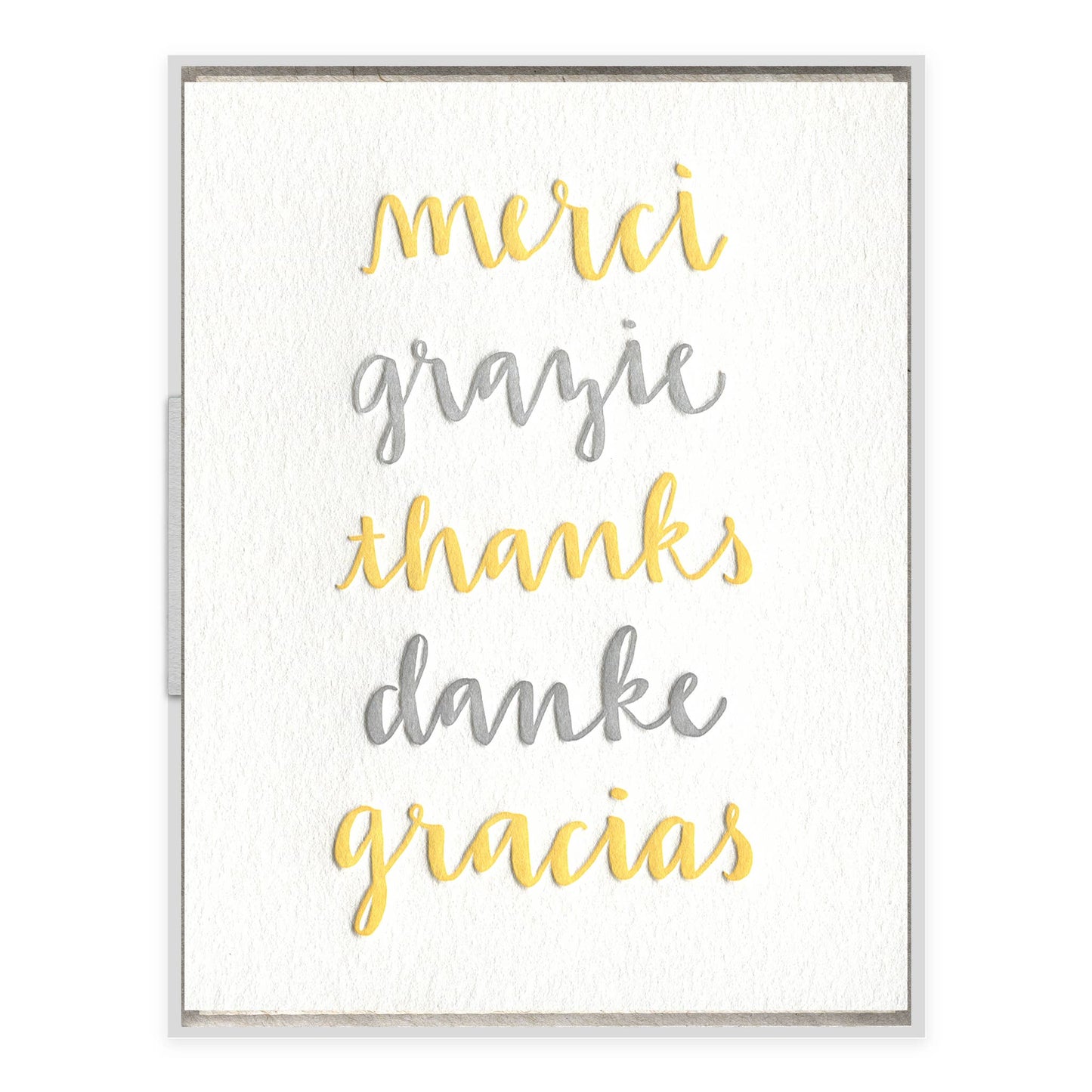 Thank You Languages - Thank You card