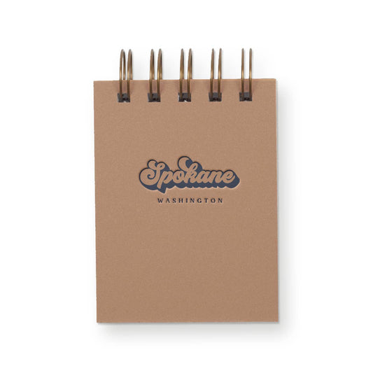 Custom Retro Script City Mini Notebook
